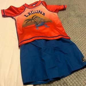 Toddler Boy rash guard 2T